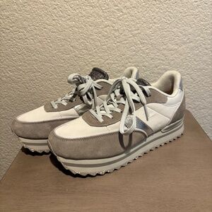 Woden Nellie II Metallic Plateau sneakers